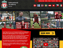 Tablet Screenshot of liverpoolfootballschool.com